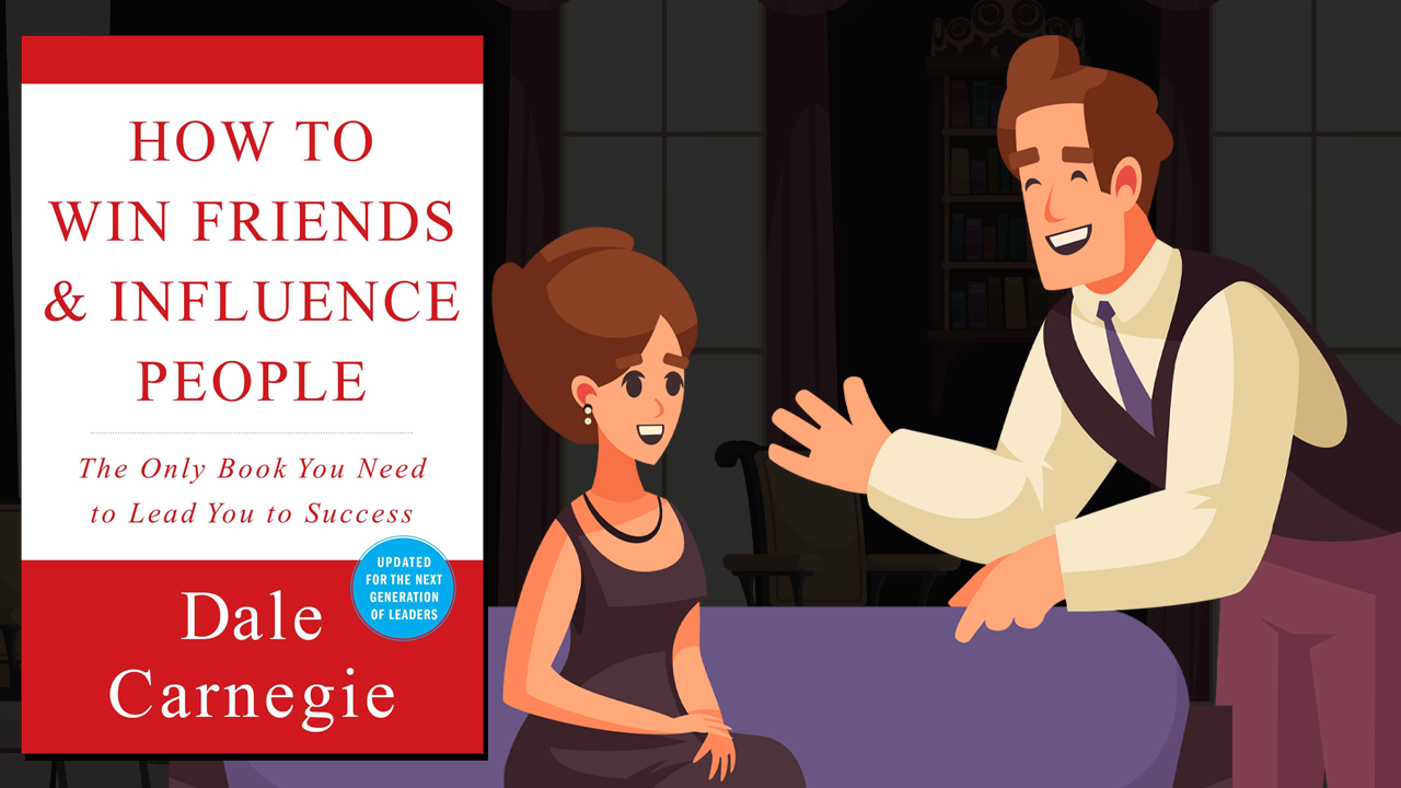 How to Win Friends and Influence People book summary illustration